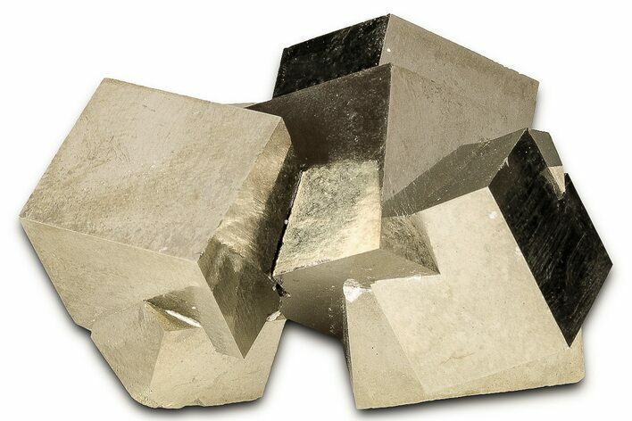 Shiny Natural Pyrite Cube Cluster - Navajun, Spain #325116